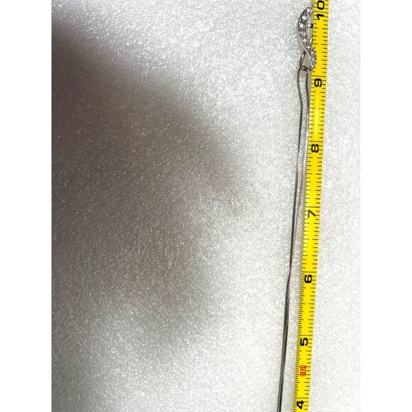 Sterling Silver Infinity Cubic Zirconia Pendant Necklace 925 Sun Jewelry Box Cha - Picture 10 of 15